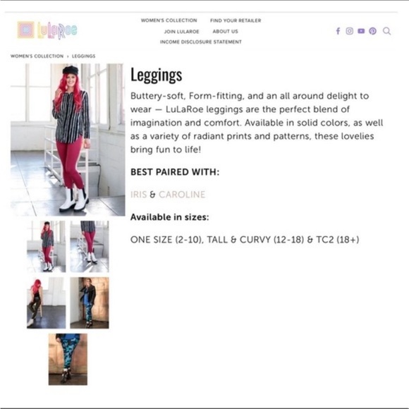 LulaRoe Colorful Abstract "Kaleidoscope" Print LEGGINGS *One Size* - Picture 8 of 8